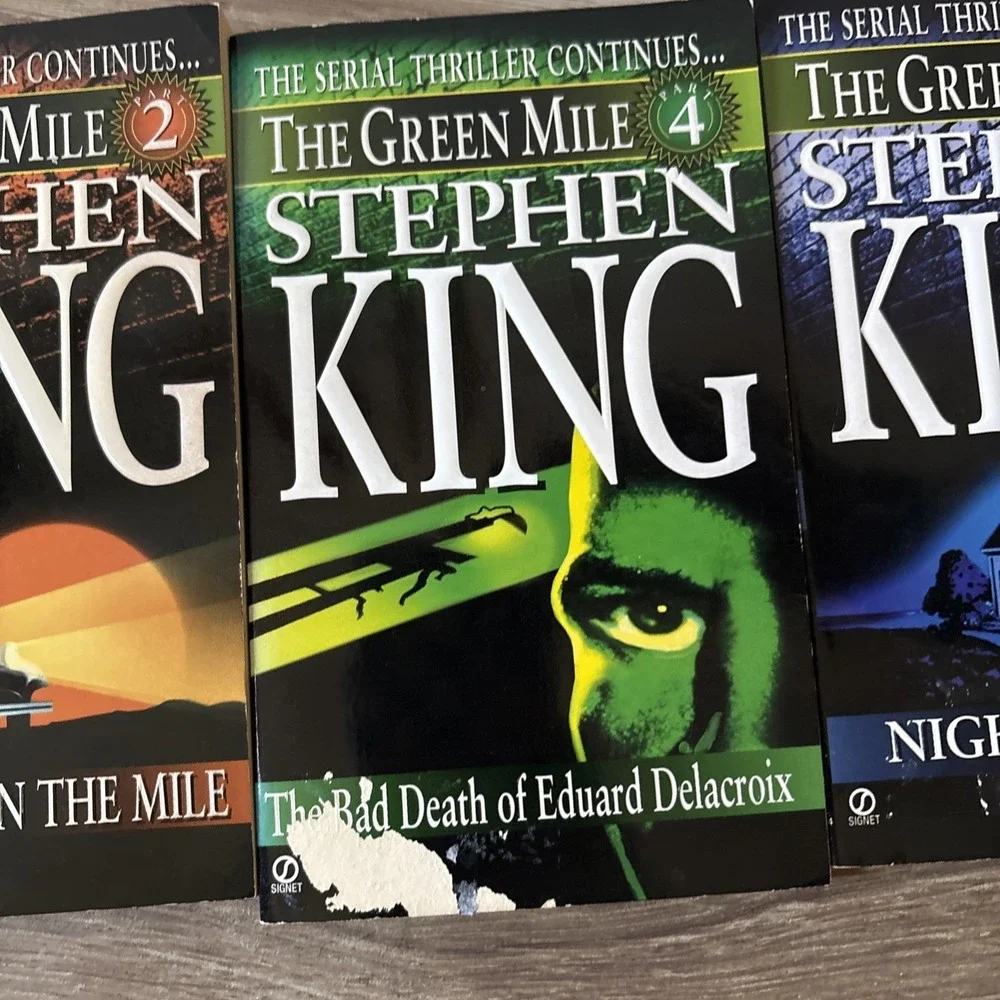 Green Mile Series Parts 2, 4, 5 by Stephen King paperback books